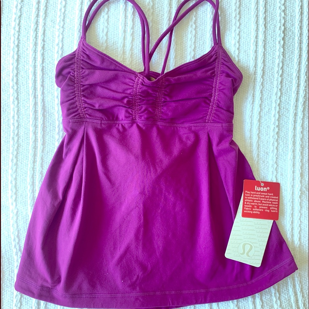Lulu Lemon Gather Dance Strap Tank